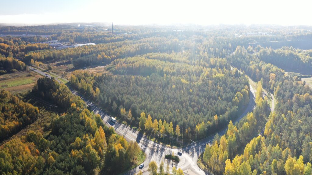 Landscape view of the Antinsaari Business District