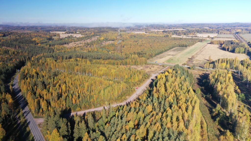 Landscape view of the Antinsaari Business District