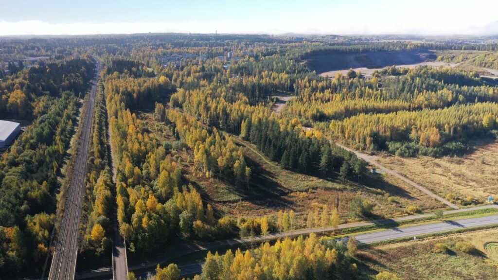 Landscape view of the Antinsaari Business District