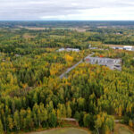 Aerial view of Pornaisten Portti