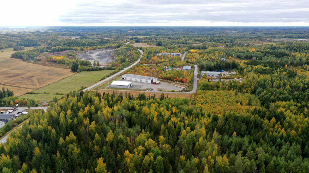 Aerial view of Pornaisten Portti