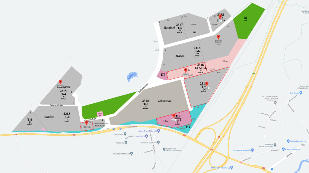 Plot map of Kapuli Business Area