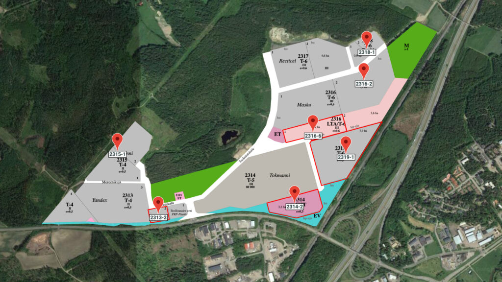 Plot map of Kapuli Business Area