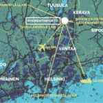 Map: Distance to airport 10 km, distance to Center of Helsinki 25 km, distance to Vuosaari Harbour 20 km