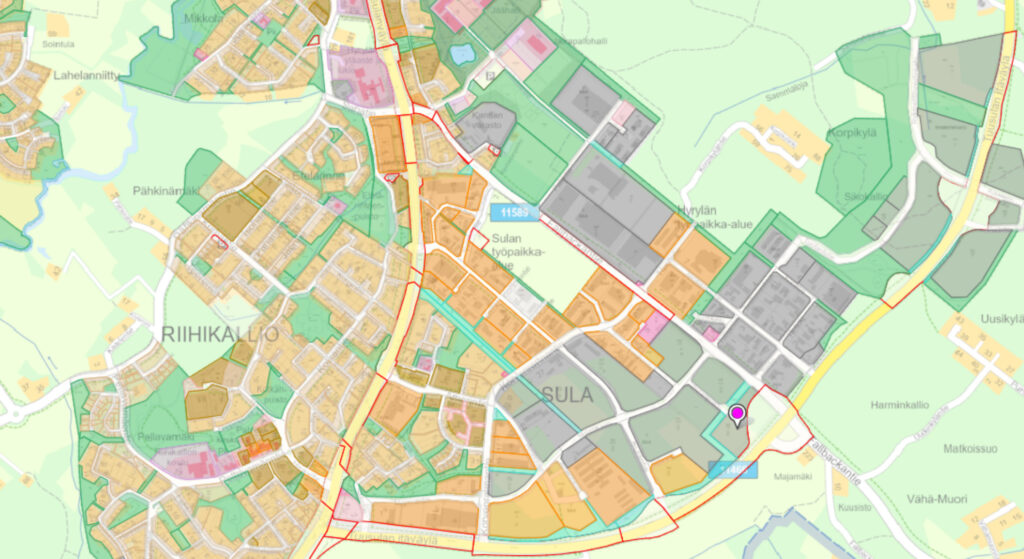 Map: Sula in Tuusula