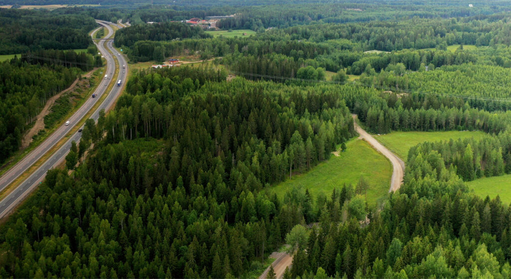Aerial view of Rosti Business Park