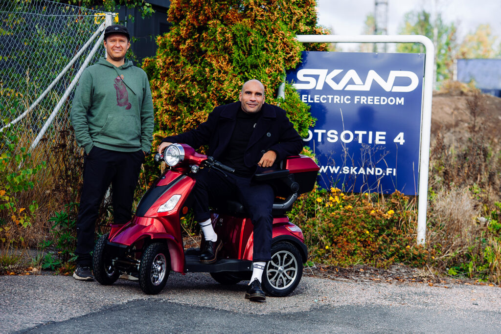 LEIJONA 1400 Senior Scooter and Skand's CEO Elias Smouni