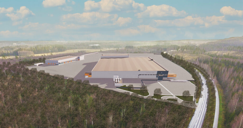 Illustration of the new logistic centre