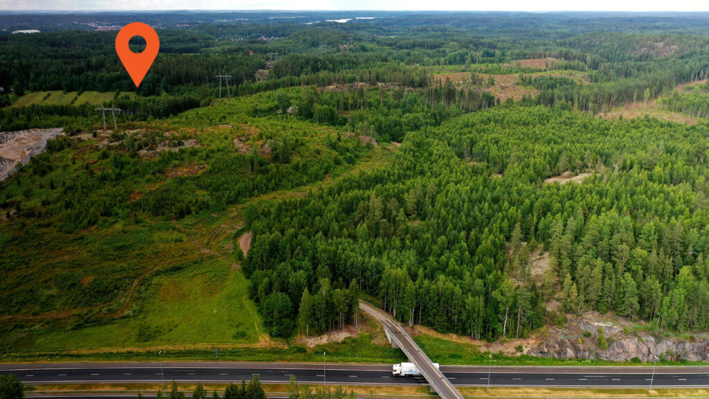 Aerial view of Rosti Business Park