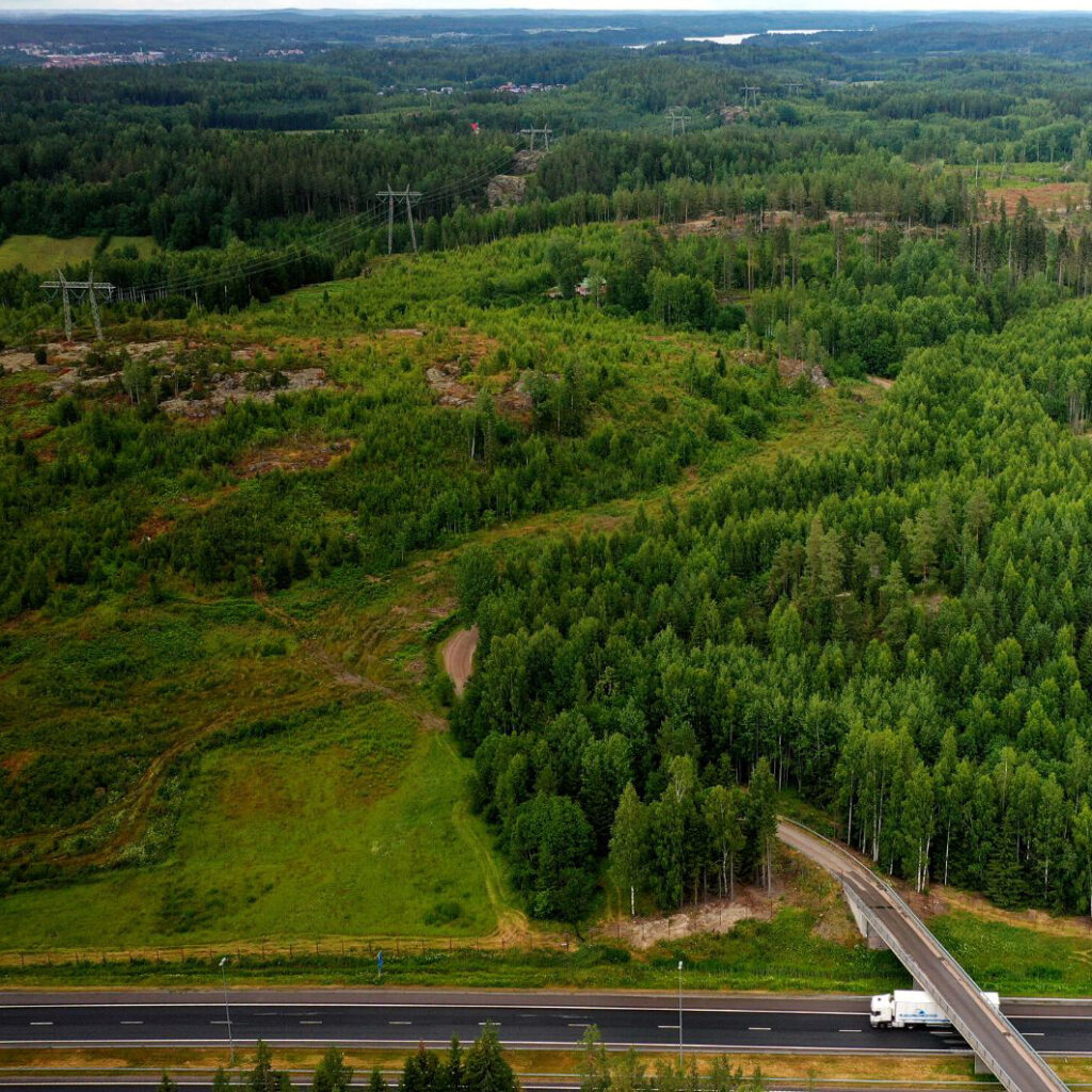 Aerial view of Rosti Business Park