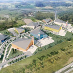 aerial view of the business area